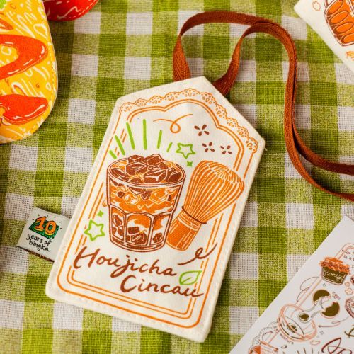 BKA KL - Houjicha Grass Jelly Card Holder Bag Tag