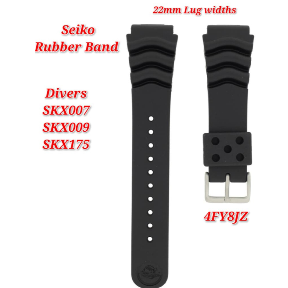 Seiko สายนาฬิกายาง 22mm Divers SKX007 SKX009 SKX175