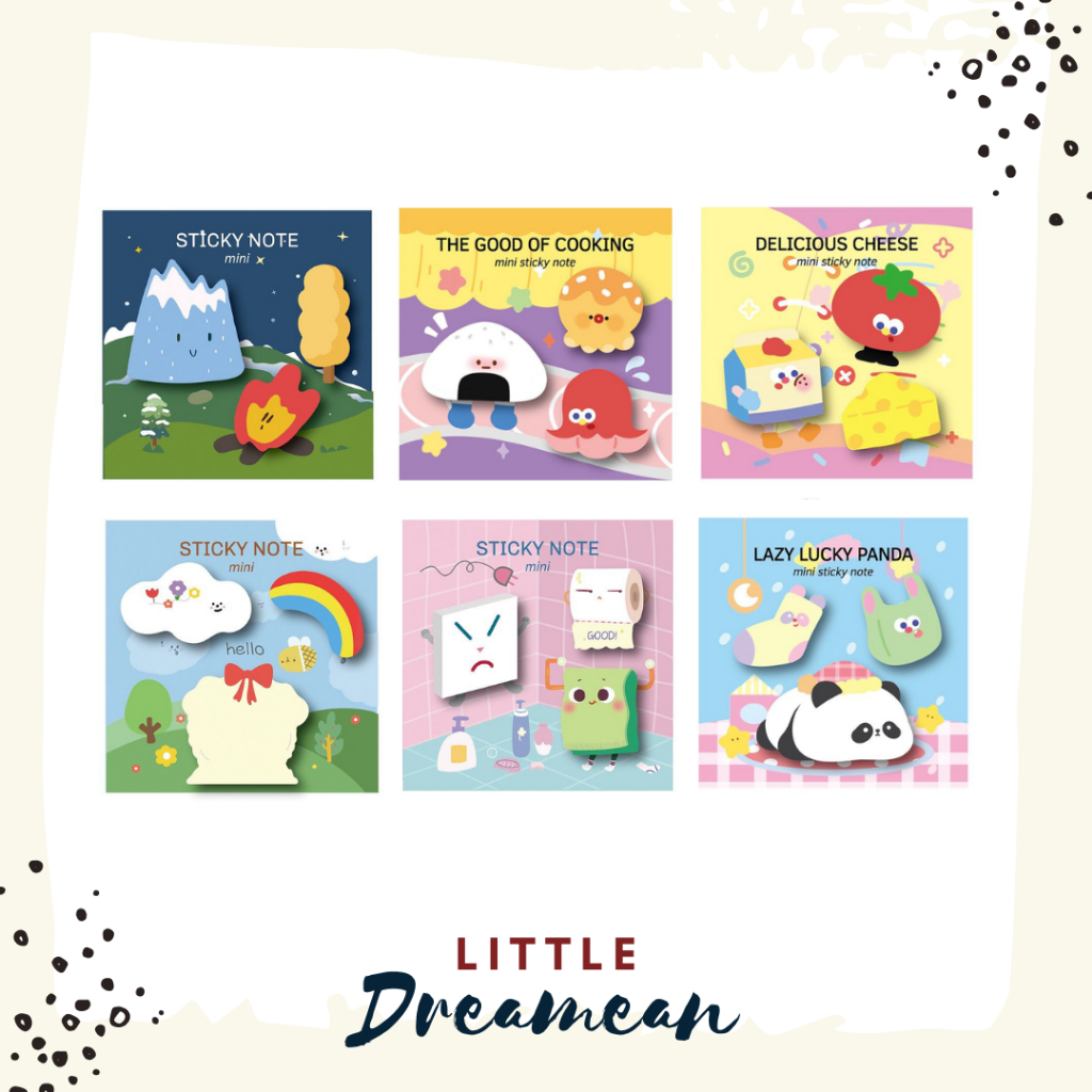 Sticky Note / Mini Sticky Note Pad - การ์ตูนน่ารัก Mini Sticky Note / Memo