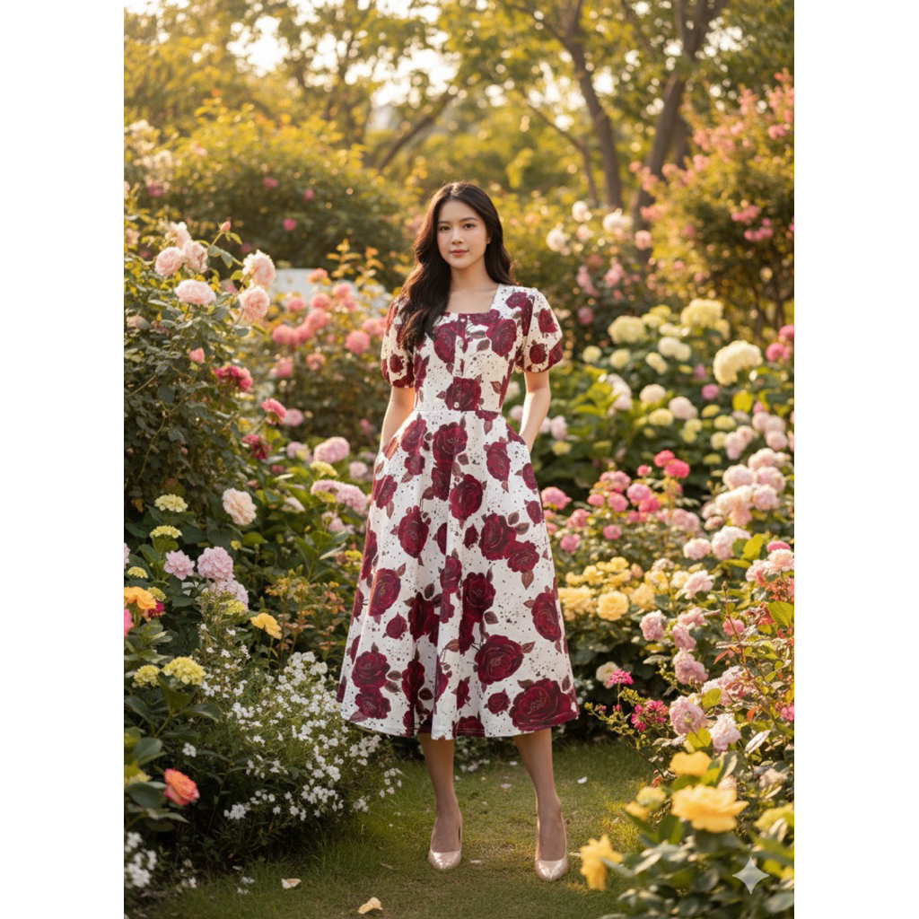 FLORAL DRESS MANGO DRESS WITH POCKET A CUTTING DRESS FLORAL DRESS WITH POCKET MANGO DRESS OFFICE DRE