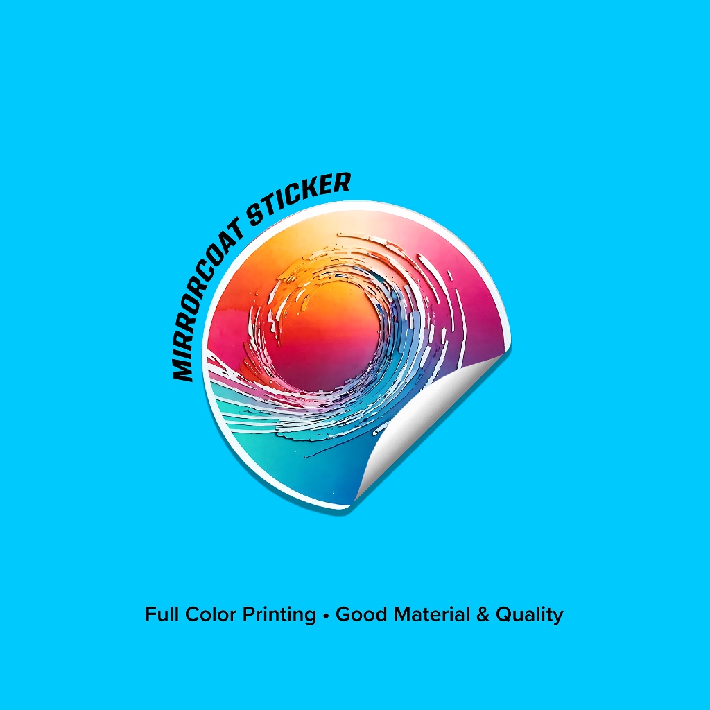 Mirrorcoat Sticker Label Premium A4 / A3 – 3cm 4cm 5cm 6cm & Custom Size