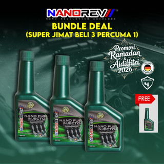 (PROMO JIMAT BELI 3 PERCUMA 1) NanoRev NANO FUEL INJECTOR CLEANER 100ml For DIESEL & PETROL ENGINE | JIMAT MINYAK