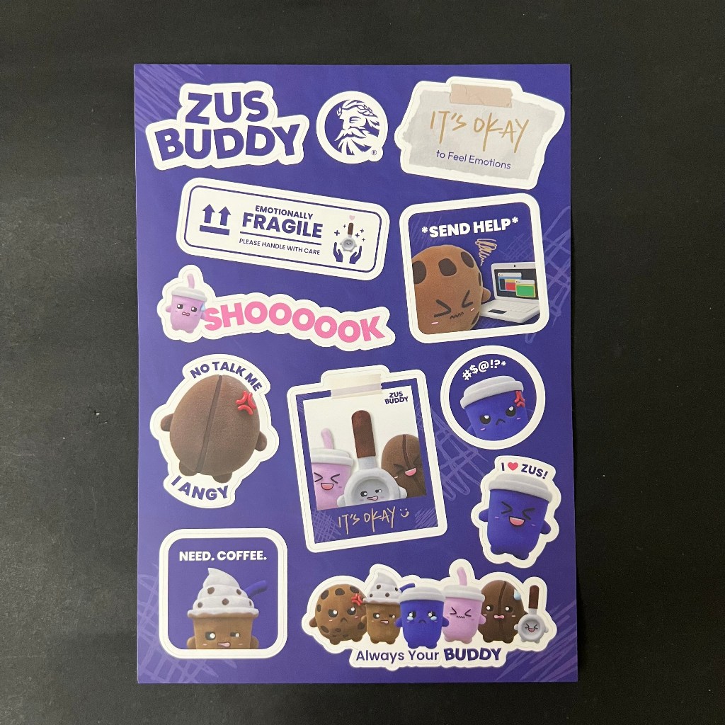 สติ๊กเกอร์ BUDDY กาแฟ ZUS