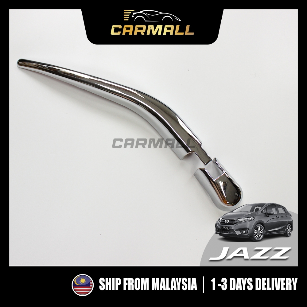 Honda Jazz Fit GK GK5 T5A 3rd ที่ปัดน้ําฝนด้านหลัง Chrome Garnish Cover Trim 2014 - 2026 Jazz GK Car