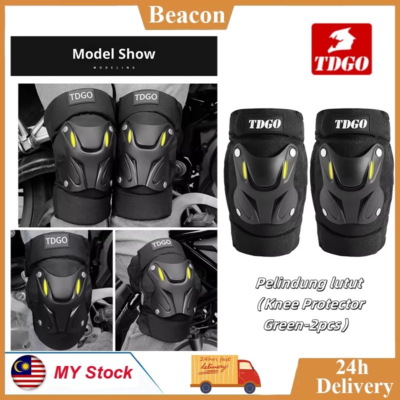 TDGO รถจักรยานยนต์เข่าข้อศอก Pads Armor Safety Gear Shield Pengawal Lutut Siku Arm Protect Rider