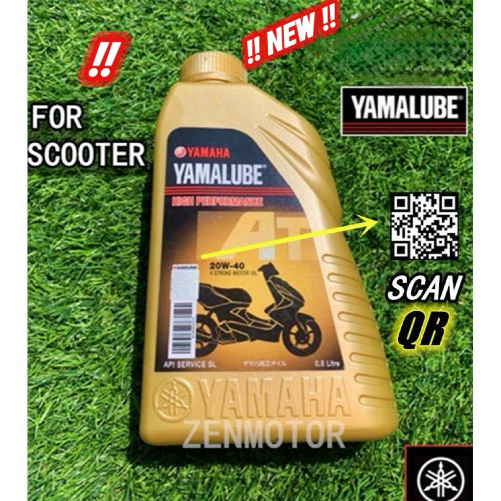 YAMALUBE SCOOTER 4T 20-40 YAMAHA SCOOTER 4T MINYAK HITAM YAMAHA MINYAK ENJIN SKUTER 4T NVX EGO NOUVO