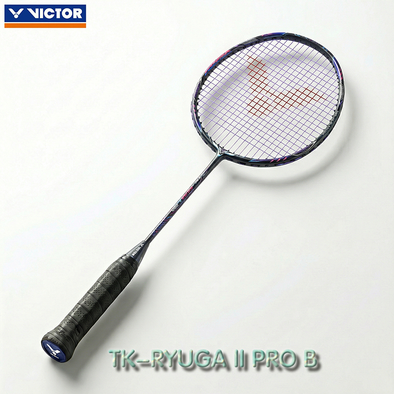 VICTOR THRUSTER RYUGA II PRO Raket แบดมินตัน gentian karbon penuh 26-30LBS