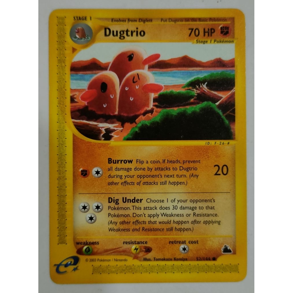 Dugtrio - 52/144 - Common (Skyridge Singles) [Near Mint]