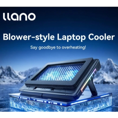 LLANO V22 แล็ปท็อปคูลเลอร์รุ่นพื้นฐานชาร์จ USB พร้อมไฟ RGB ระบายความร้อนอย่างรวดเร็วสําหรับแล็ปท็อป 