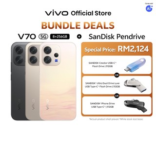 [vivo V70 5G x Sandisk] vivo V70 5G Series + Sandisk 512GB Flash Drive/Phone Drive (Bundle Promo)