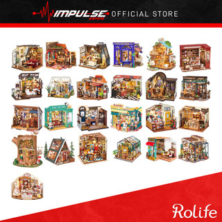 Robotime Rolife DIY Minature House Kit - Cafe, Kitchen, Study, Coffee Shop, Garden, Milk Box, Breadbox, Flower House