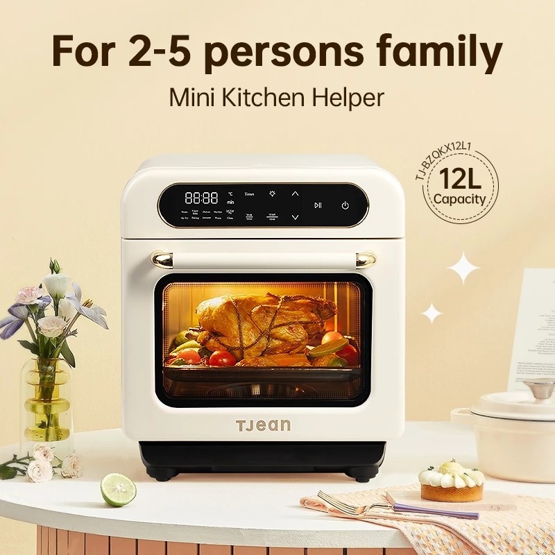 TJean Steam Oven มัลติฟังก์ชั่นในครัวเรือน Steam Air fryer Oven(12L)[ กล่องบุ๋ม ]