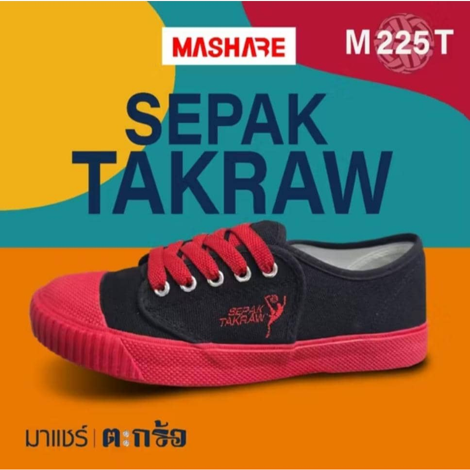 [ขนาด 38-44] รองเท้า SEPAK TAKRAW MASHARE รองเท้าตะกร้อ Kasut Sepak ตะกร้อ MASHARE