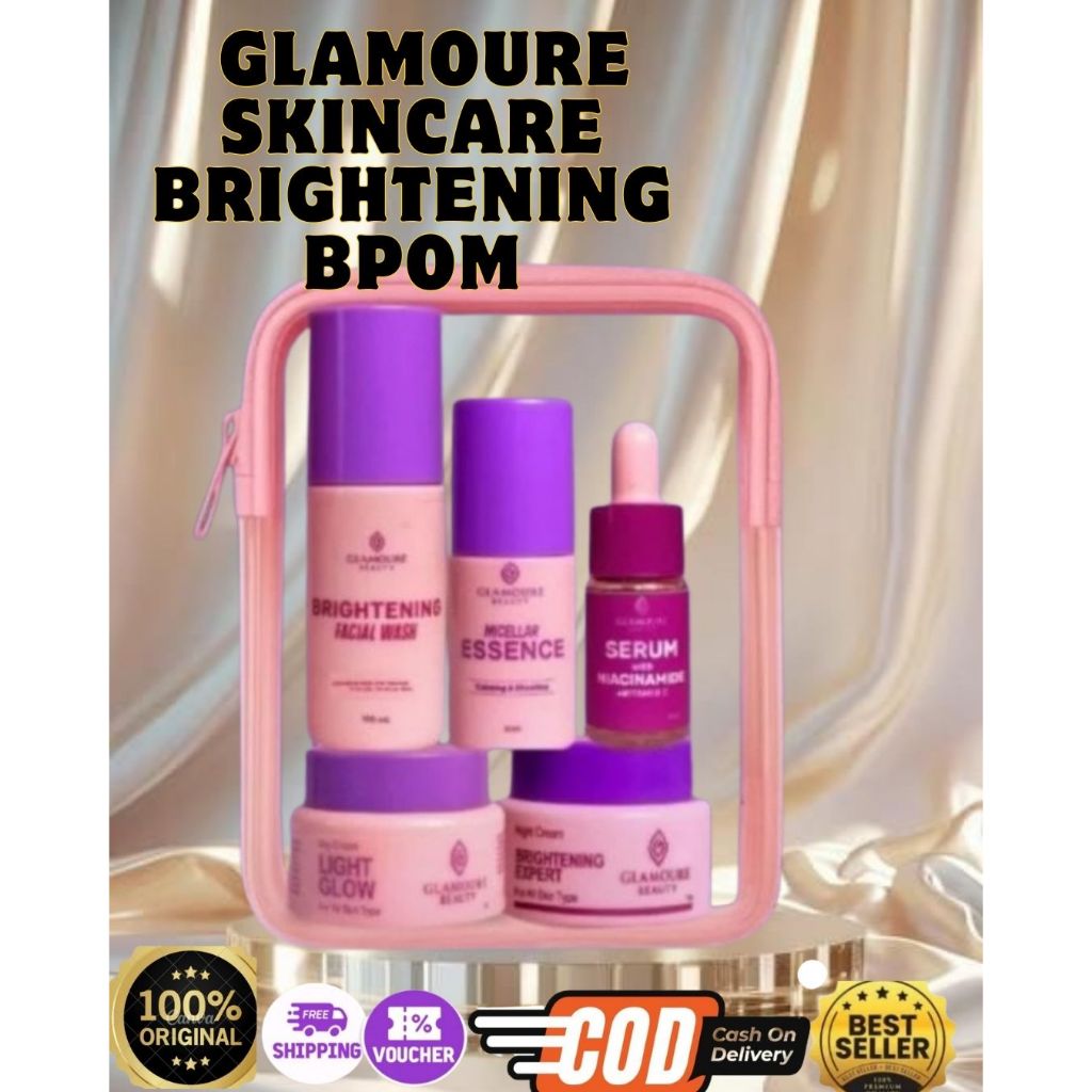 GLAMOURE BRIGHT GLOW SKIN GLOW PLATINUM SKINCARE Q GLOW WHITENING PACKAGE