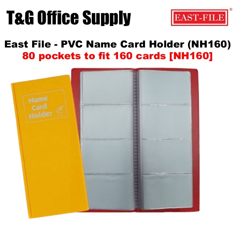 East File PVC Name Card Holder (NH160, NH320) [สีสุ่ม]