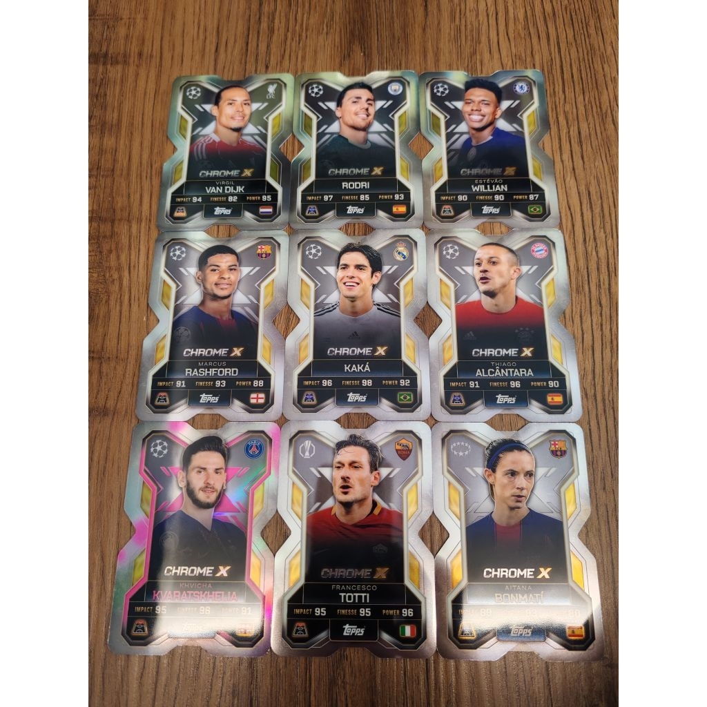 Topps Match Attax Extra UCL 2025/26 การ์ดโล่ Chrome X