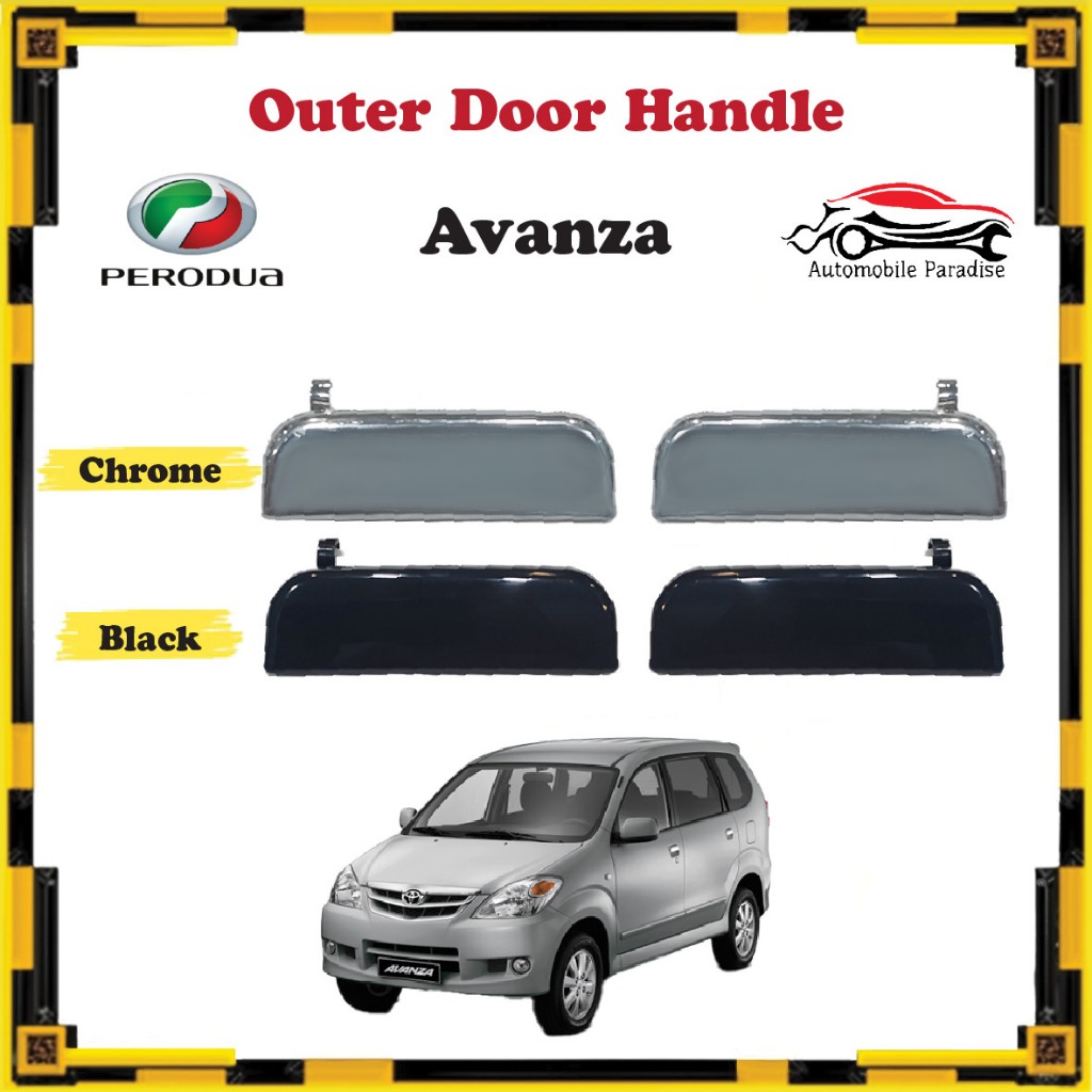 Toyota Avanza - มือจับประตูด้านนอก Chrome / Black / Pemang Pintu