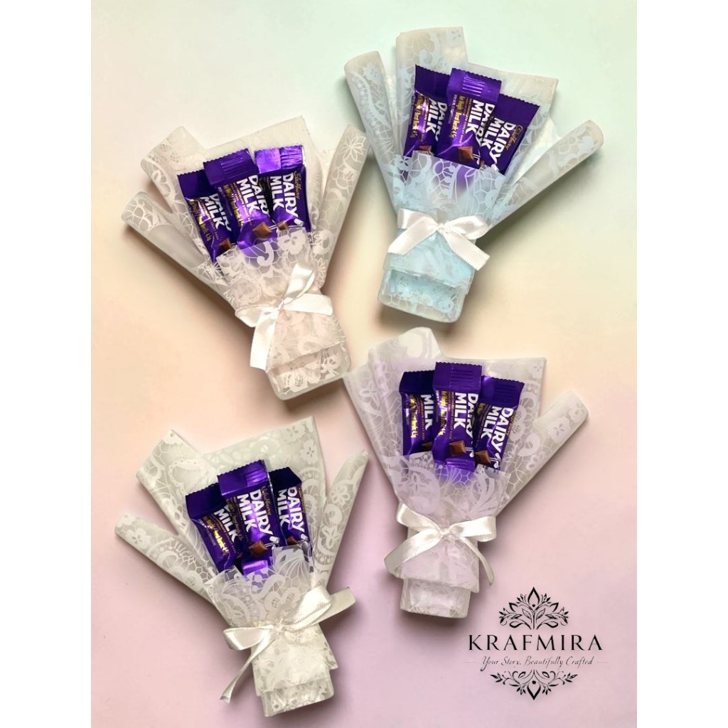 MINI BOUQUET DAIRY MILK (LACE EDITION)