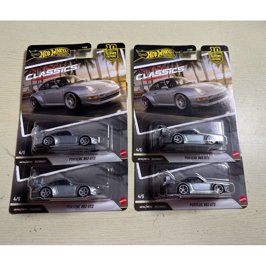 HOTWHEELS CAR PREMIUM PORSCHE 993 GT2 MODERN CLASSIC