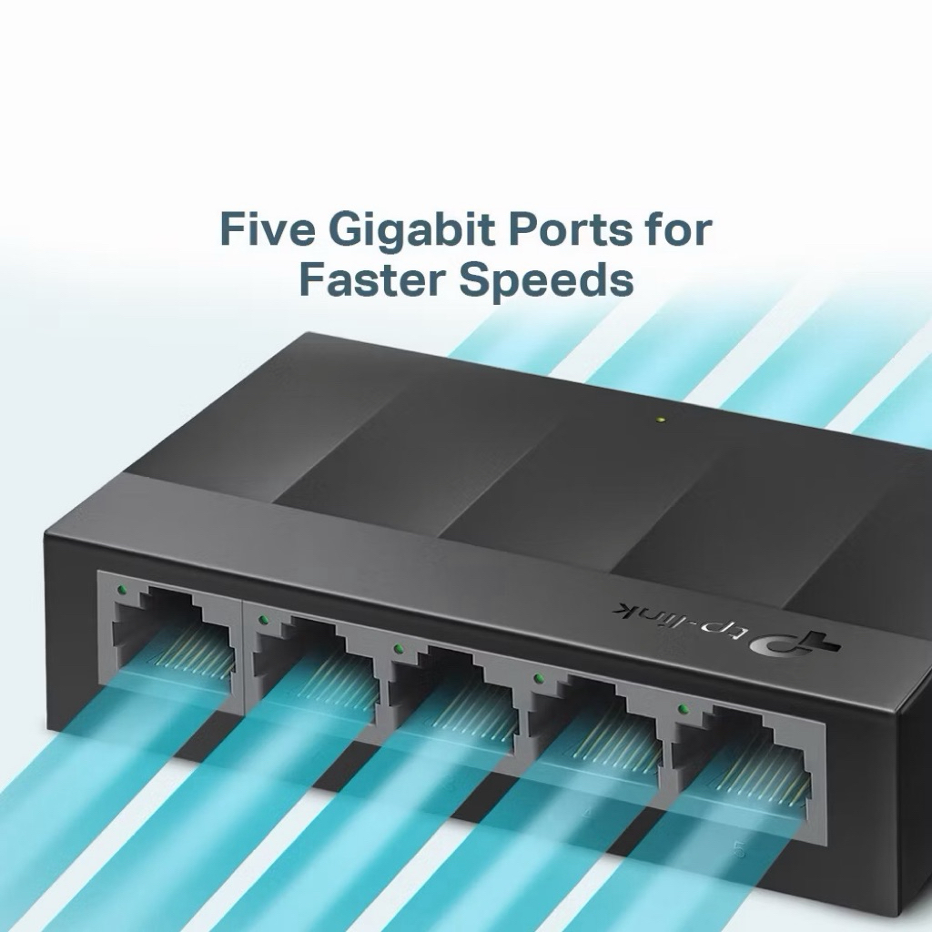 5 พอร์ต Gigabit 10/100/1000Mbps Ethernet Lan Switch
