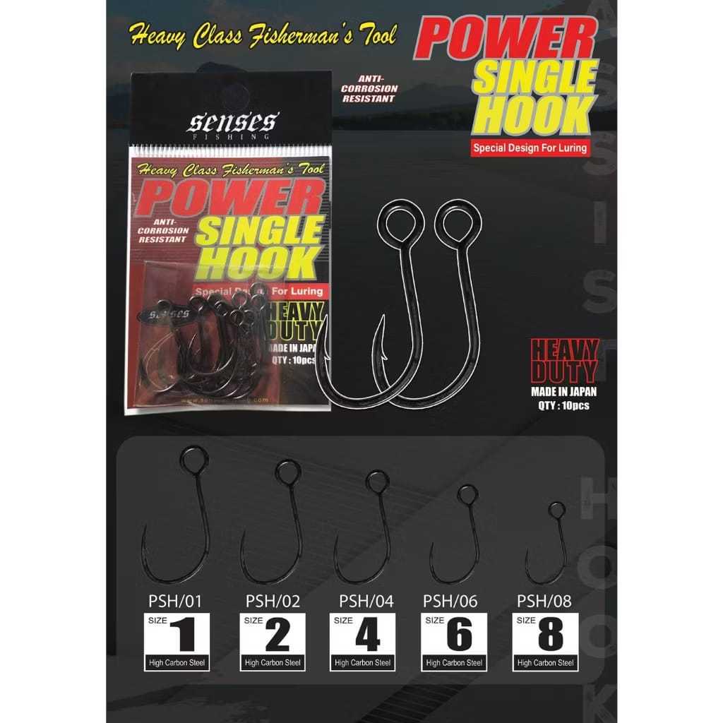 ตะขอเดี่ยว SENSES Power สําหรับ Luring Heavy Duty