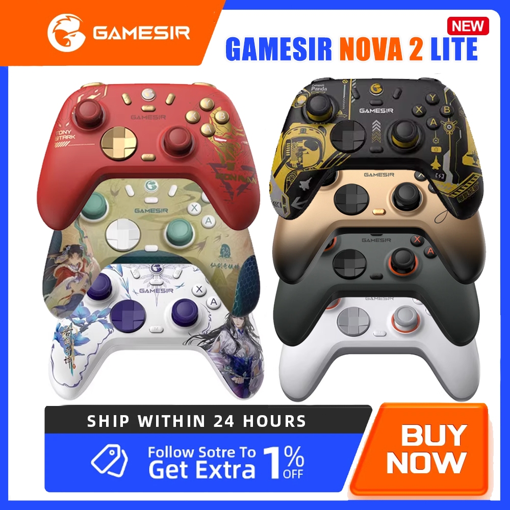 GAMESIR T4 NOVA LITE 2 คอนโทรลเลอร์เกมไร้สาย Hall Effect สําหรับ PC Steam Android iOS Nintendo Switc