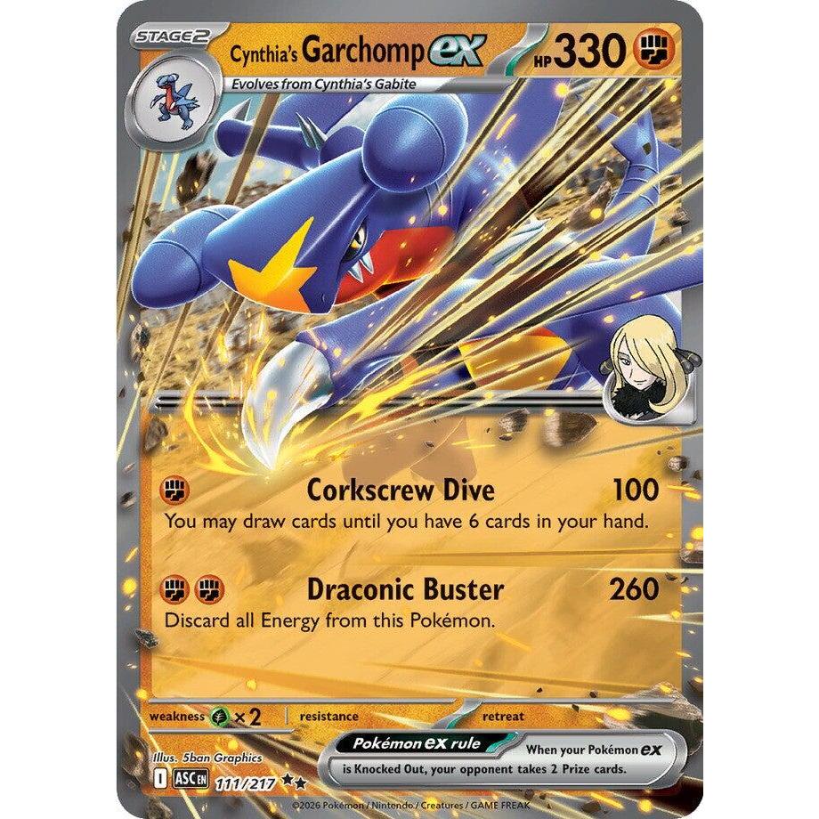 Garchomp ex 104 Pokémon Destined Rivals: Pokémon TCG