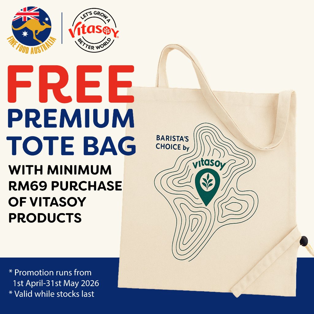 Vitasoy Premium Tote Bag ฟรีพร้อมการซื้อขั้นต่ํา RM65 Vitasoy Products