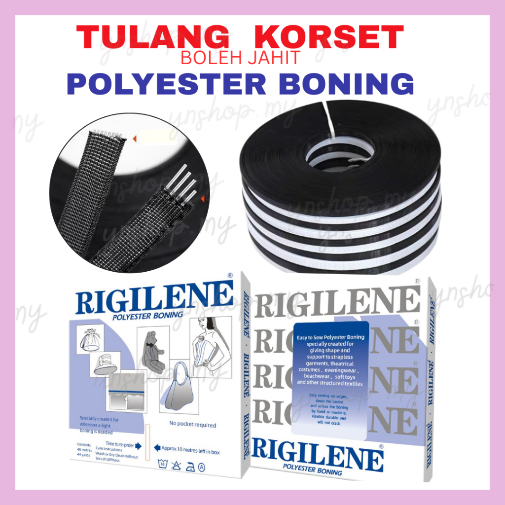 (BOX) Tulang Korset / Ikan Baju Wire Corset Boning Fashion (แบบทะลุ)