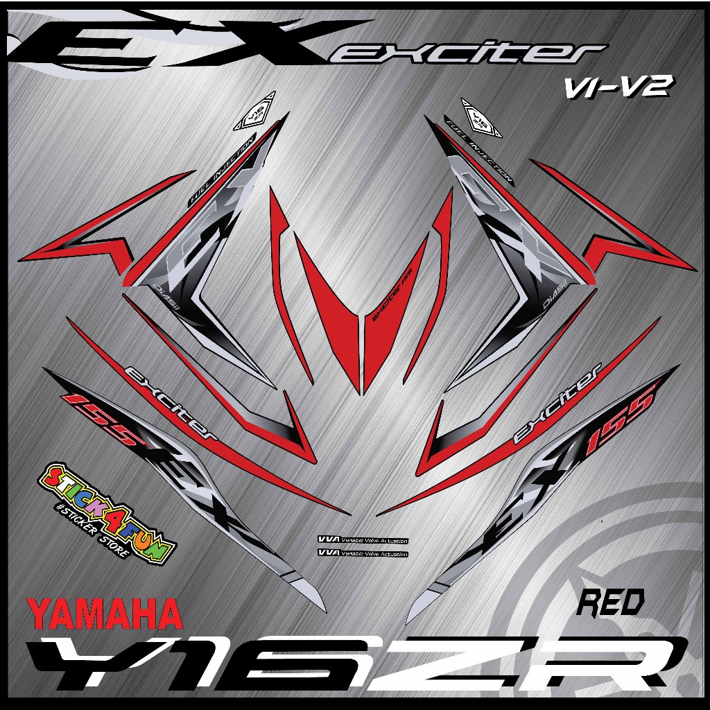 STRIPE MOTOR YAMAHA Y16/Y16ZR ABS V1-V2 EXCITER THAI (9) สติ๊กเกอร์ร่างกายลายแบบกําหนดเอง