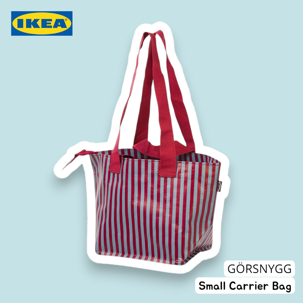 [Official] IKEA GÖ 7-NYGG Small Carrier Bag Red & Blue Patterned 7L ลัคกี้ลัคกี้ลัคกี้ลัคกี้ลัคกี้ลั