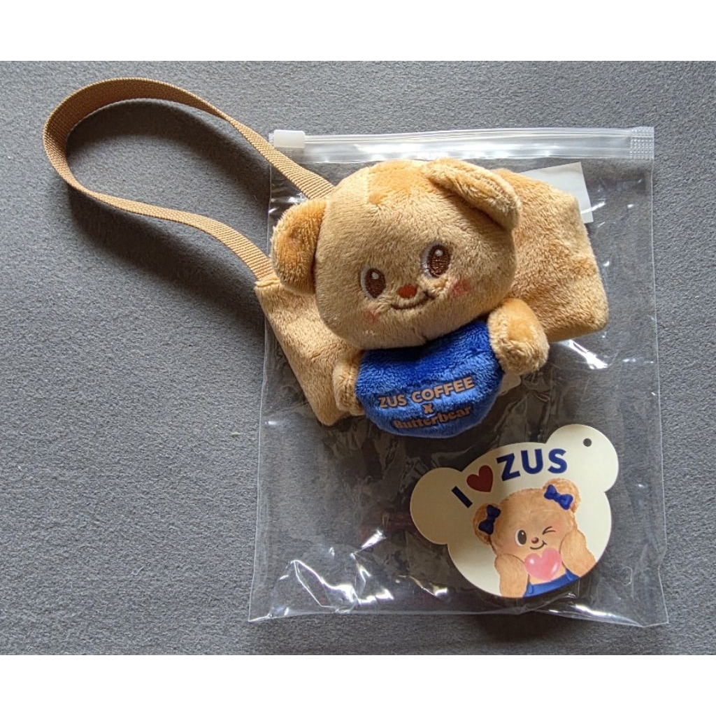 Zus Coffee Butterbear Puffy Sticker Cup Sleeve