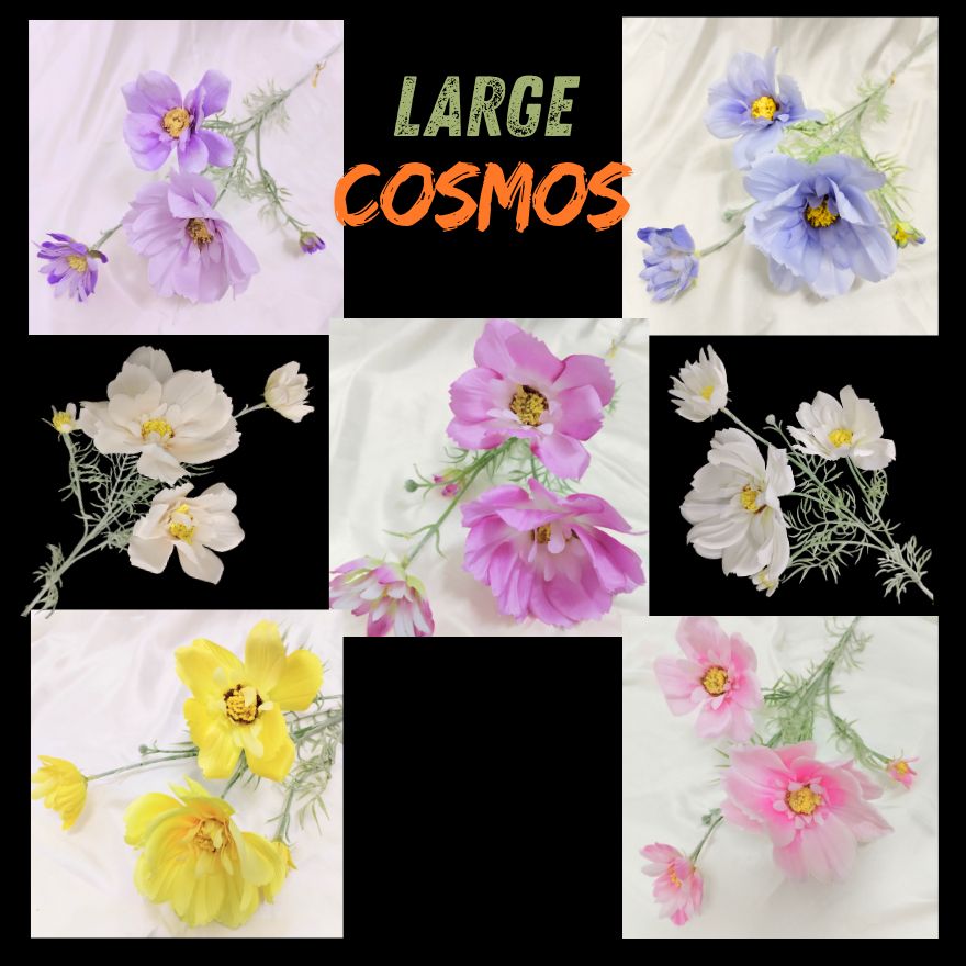 RM 7.90 !!! ดอกคอสมอสเทียมขนาดใหญ่ / ดอกไม้ Kosmos Hiasan Size L /  สําหรับตกแต่งสวน