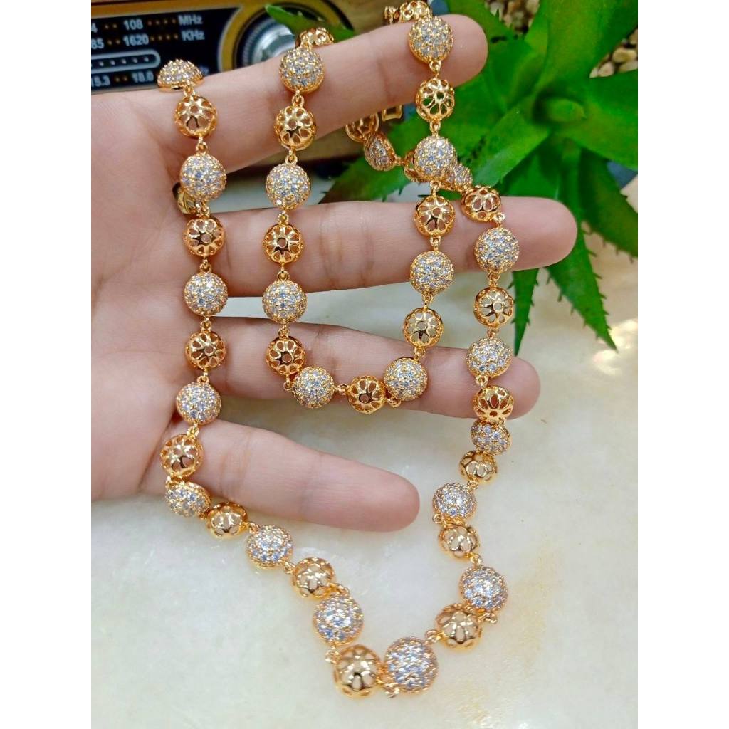 [WHITESWANJEWELLERY] สายคล้องคอ BOBA พร้อมหินปลูกพืช