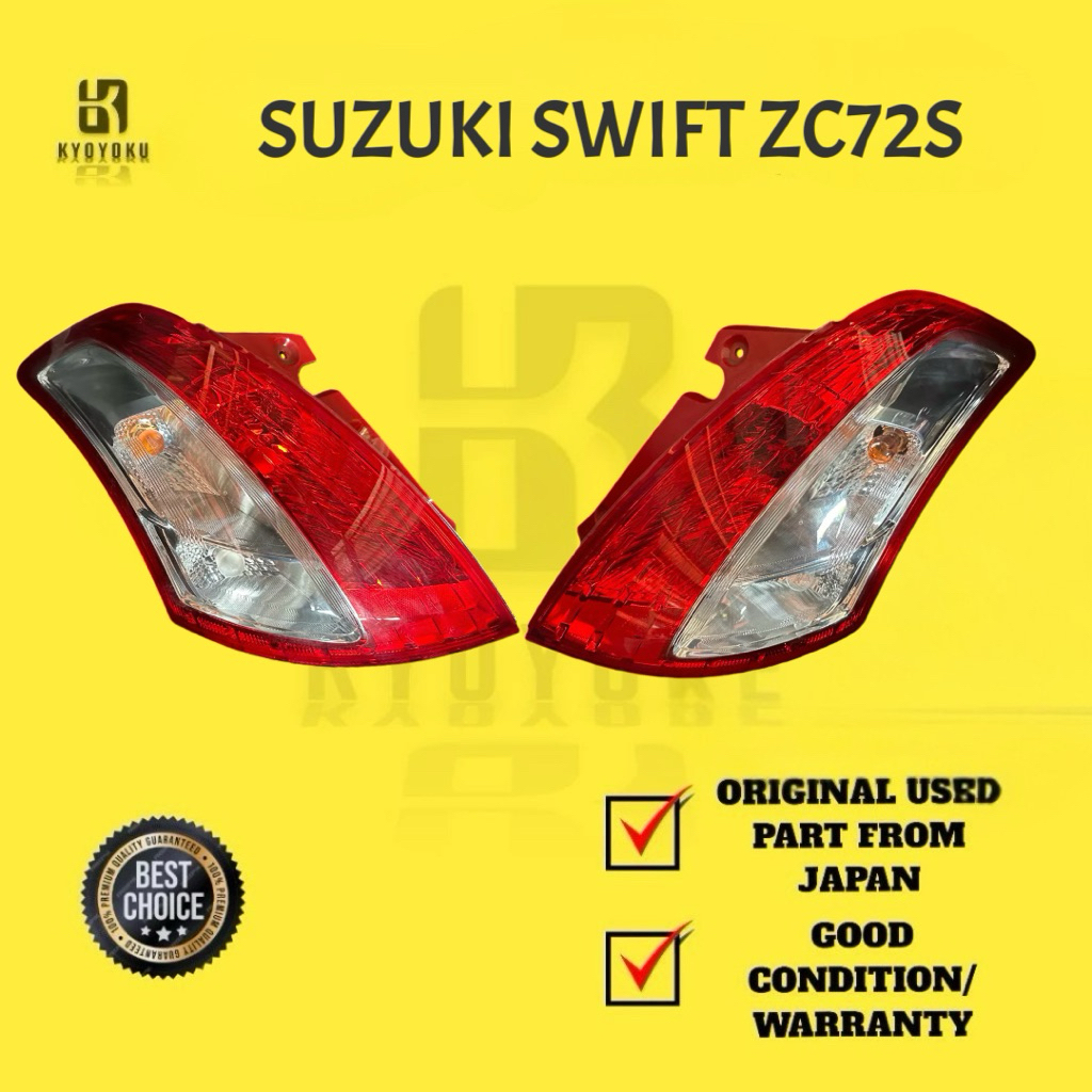SUZUKI SWIFT ZC72S ZC32S TAIL LAMP REAR LIGHT LAMPU BELAKANG 2011-2016 ใช้แล้ว