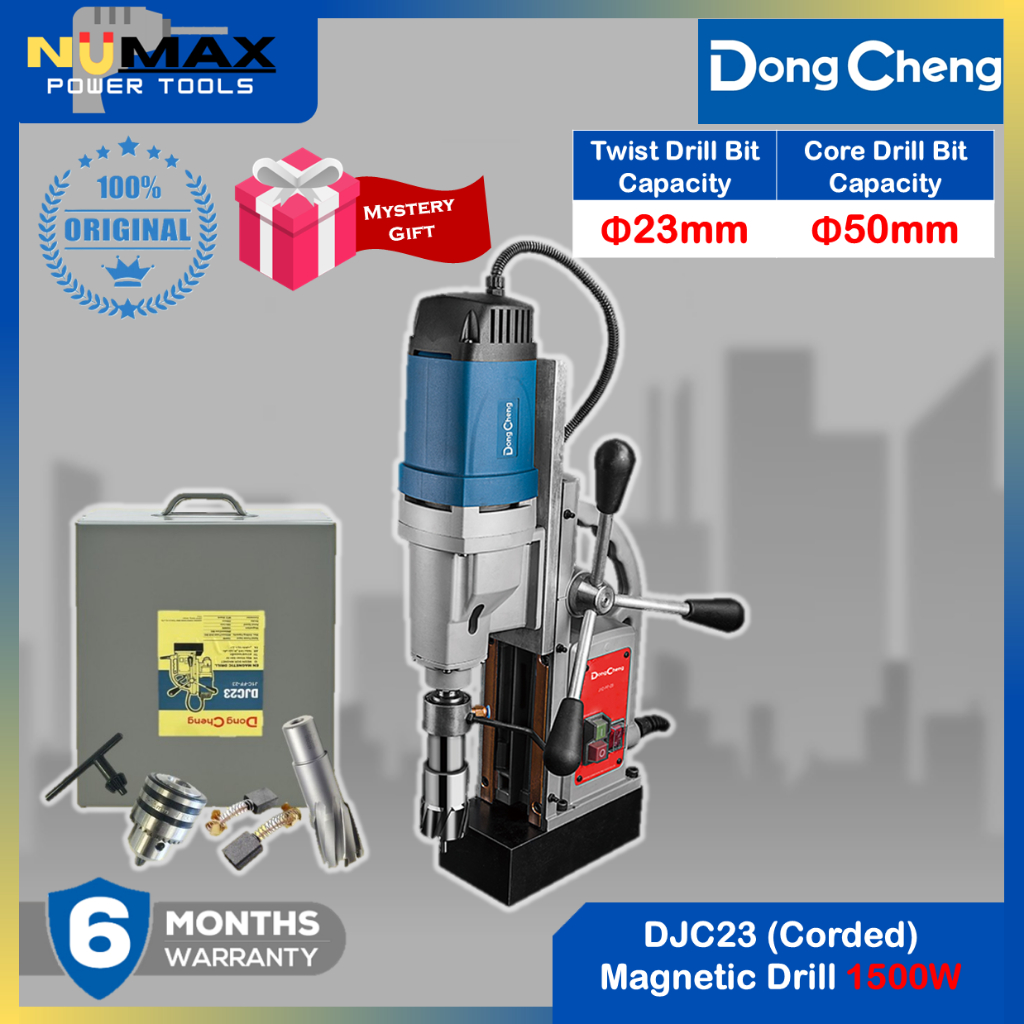 Dongcheng DJC23 สว่านแม่เหล็กแบบมีสาย 1500W | Gerudi Magnetik