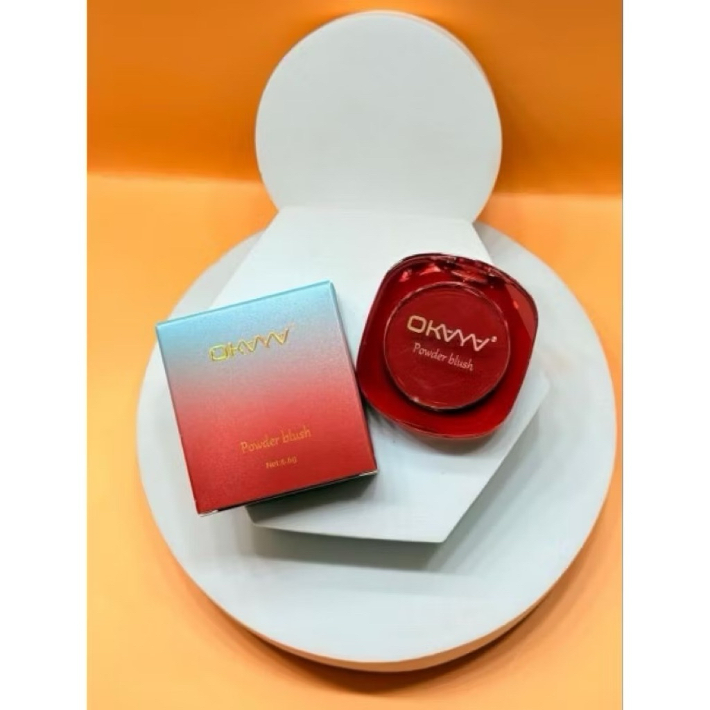 🎁OKAYA BLUSHER MATTE SHIMMER PIGMENTED COLOR FAV MUA BELLAZ
