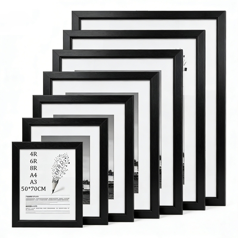 Contemporary 50*70 ซม.A2 16R A3 A4 11R 8R 6R 5R 4R กรอบรูปตกแต่งบ้าน 木制