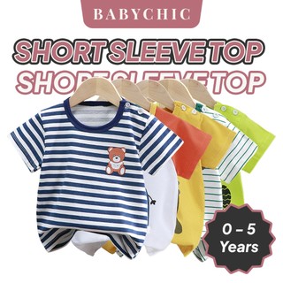 Kids T-Shirt 0-5 Years Baju Budak Lengan Pendek Baby Toddler Shirt Pakaian Kanak Kanak Lelaki Girl
