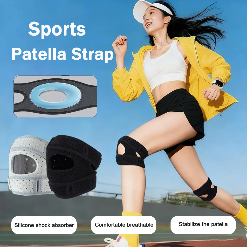 ซิลิโคนเข่ายามเข่า Pad เข่ารั้ง Patella GUARD Pelindung Lutut ป้องกันปวดวิ่ง Joint Support