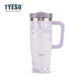 TYESO Floral In-Bloom Aura Tumbler Leak-proof Temperature Retention Stainless Steel (900ml) TS-8866