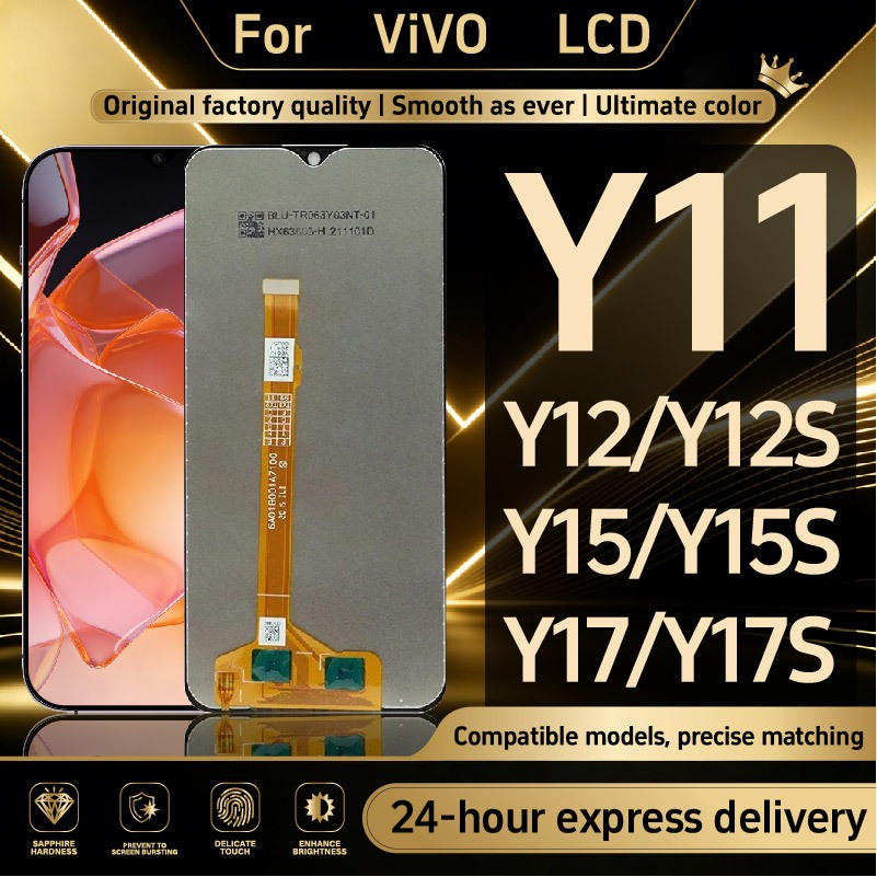 ชุดหน้าจอสัมผัส LCD สําหรับ ViVO Y11/ Y12 / Y12S / Y15 / Y15S / Y17/Y17S - จอแสดงผลทดสอบ 100%