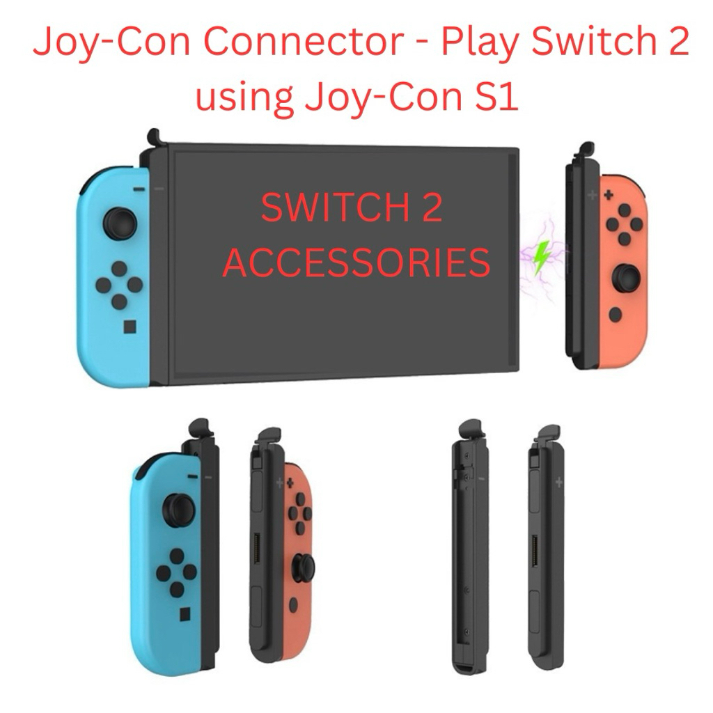 ขั้วต่อสวิตช์ 2 - เล่น Joy-Con S1 พร้อมสวิตช์ 2 Joy-Con Grip JoyCon Adapter Joy-Con