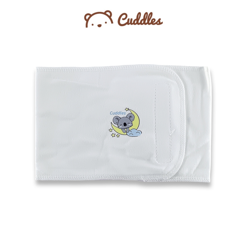 Cuddles เครื่องผูกเด็กแรกเกิดพร้อมเทป Velcro Bellyband BNW082 (เล็ก)