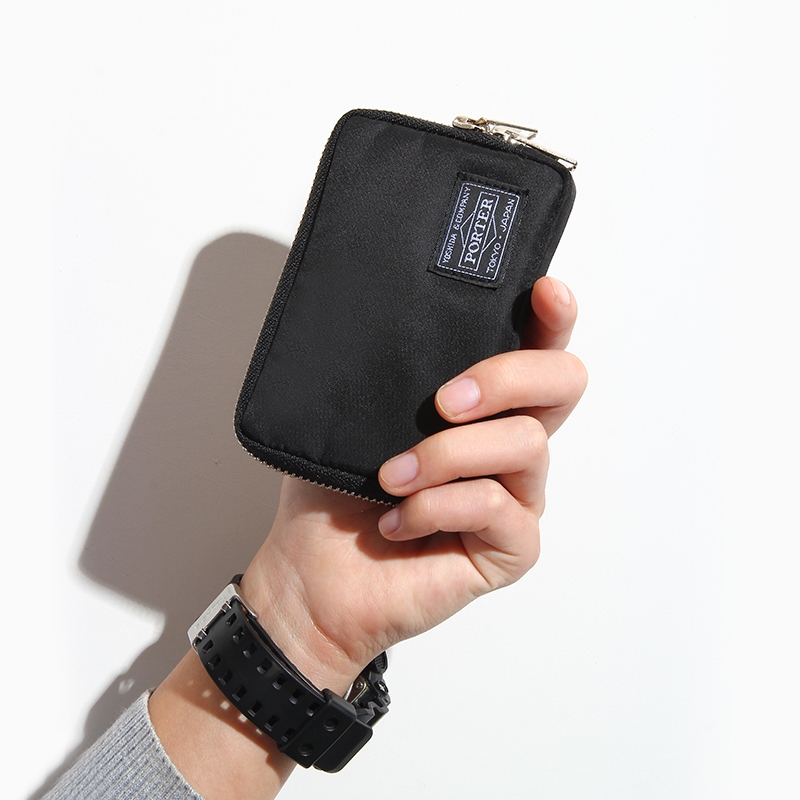 Yoshida Head Japan Porter Zip Wallet / Dompet Wallet Porter Compact Minimalist Dompet Zipper Bag สีเ
