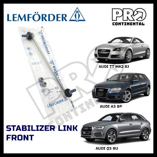 LEMFORDER AUDI A3 8P Q3 8U TT 8J MK2 ด้านหน้าด้านหลังฝาครอบ SUSPENSION ABSORBER SWAY LINK