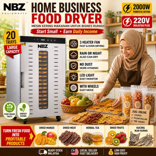 NBZ 20 Tier Food Dehydrator Machine Food Dryer Dehydrator Dehydrated Machine Mesin pengering makanan  风干机 烘幹機 食品果干机 干果机