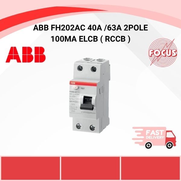 ABB FH202AC 40A /63A 2POLE 100MA ELCB ( RCCB )