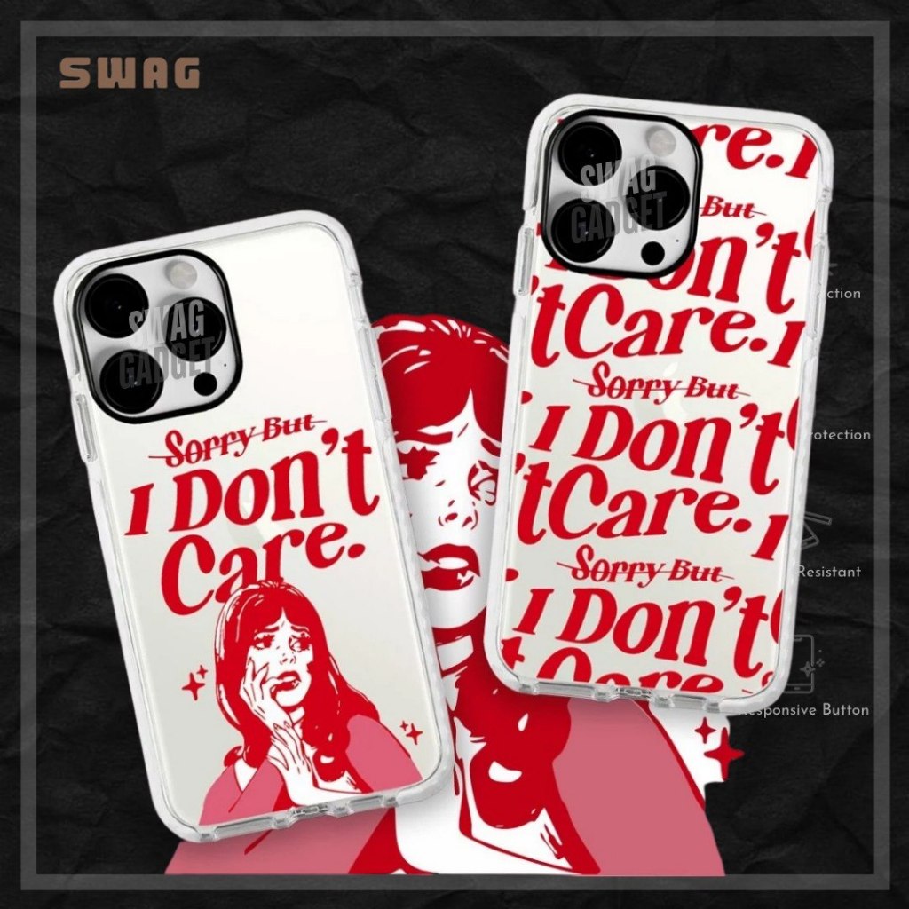 I Dont Care IMD Case เข้ากันได้กับ iPhone 17 Pro Max 16 Pro Max 15 Pro Max 14 Pro Max 13 Pro Max 12 