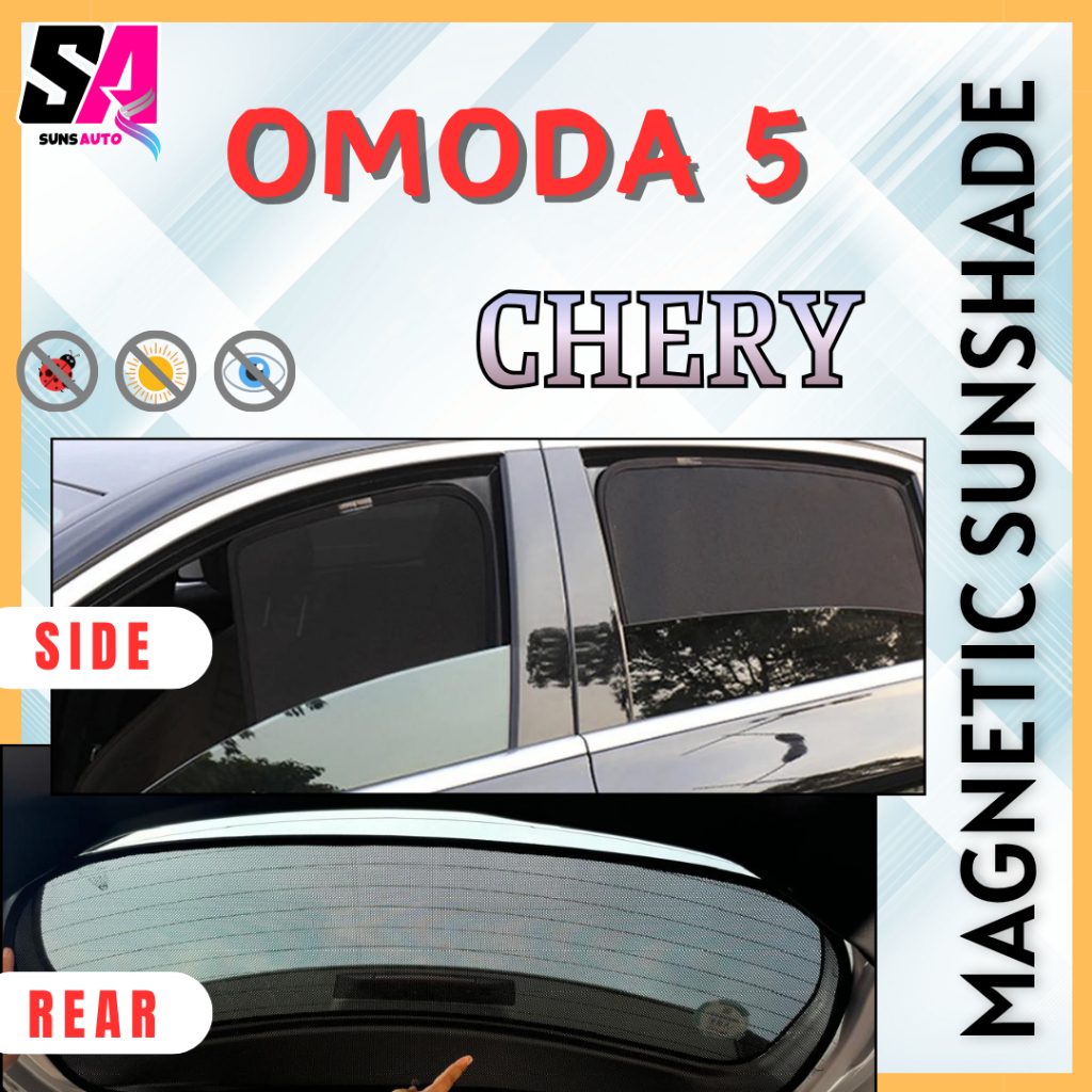 CHERY Omoda 5 ม่านบังแดดแม่เหล็กหน้าต่างด้านหลัง